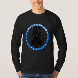 Camiseta Mergulhos Fungos Engraçados De Mergulho Profundo