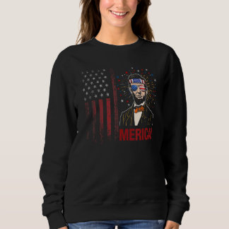 Camiseta Merica 4 de julho Homens American Flag Usa Sunglas