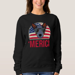 Camiseta Merica Australian Cattle Dog American Flag 4th Of