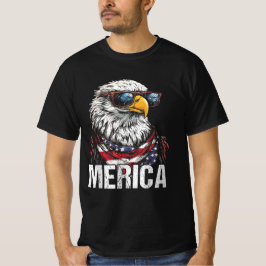 Camiseta Merica Bald Eagle Patriótica Eagle 4 de julho