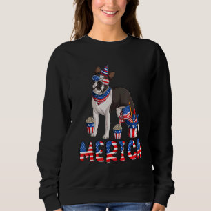 Camiseta Merica Boston Terrier 4 de julho American Usa Fla