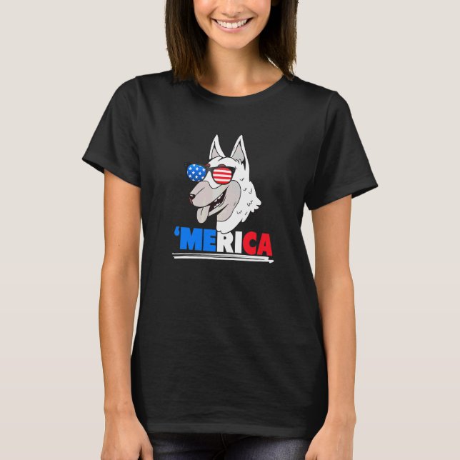 Camiseta Merica Cão Malinois Belga   (Frente)