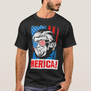 Camiseta Merica Donald Trump EUA Flag 2020 Election Republi