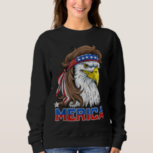 Camiseta Merica Eagle Mullet 4 de julho Homens Mulheres Ame