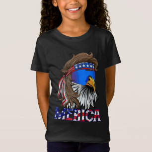 Camiseta Merica Eagle Mullet American Flag USA Men 4th Of J