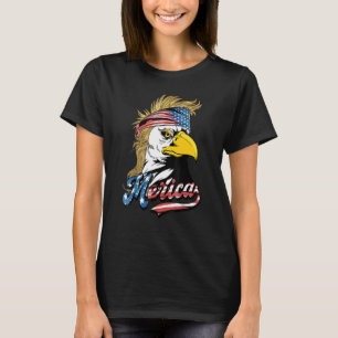Camiseta Merica Eagle Mullet American Flag Usa Men 4th Of J