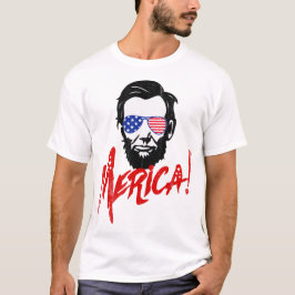 Camiseta Merica Engraçado Eu Amo A América Mens Quarto De J