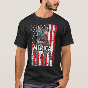 Camiseta Merica French Buldog Usa American Flag Legal Dog 4