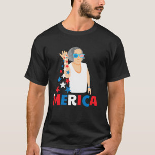 Camiseta Merica George Washington Bae 4 De Julho Americano