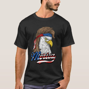 Camiseta Merica Patriótica Usa Águia Da Liberdade 4 De Jul
