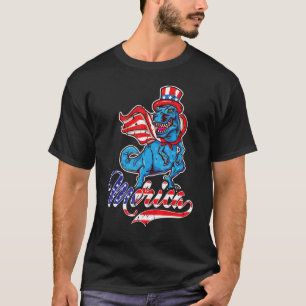 Camiseta Merica Patriótica Usa Águia Quarto De Julho De Lon