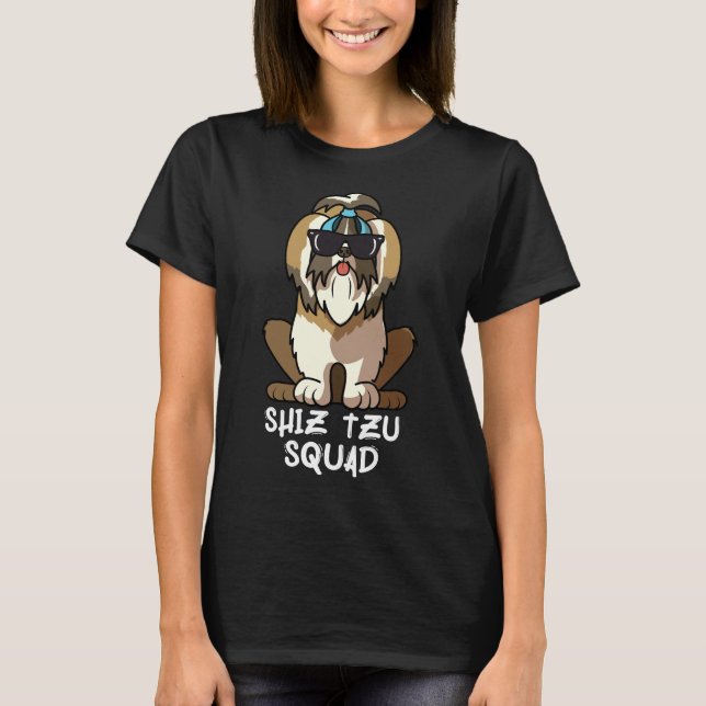 Camiseta Merica Shih Tzu Cachorro Mãe Cachorro Pai Amor R (Frente)