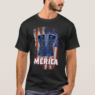 Camiseta Merica Soldier Work Inicializa 4 De Julho American