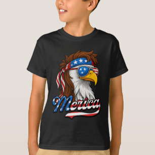 Camiseta Merica Usa American Flag Bald Eagle 4 De Julho Pa