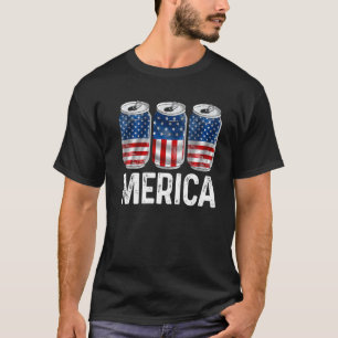 Camiseta Merica Usa Retro Beer American Flag 4th Julho Me