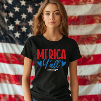 Camiseta 'Merica Y'all 4th of July – Bold Patriotic
