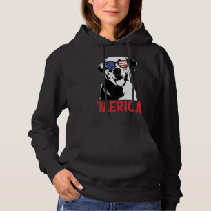 Camiseta Merica Yellow Labrador American Flag Óculos de sol