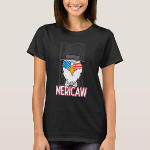 Camiseta Mericaw Bald Eagle 4 De Julho Lincoln American Fl