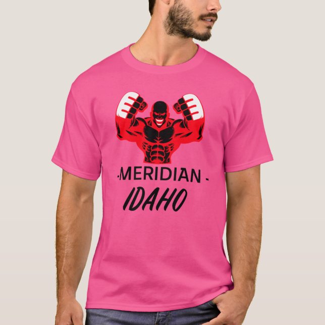 Camiseta MERIDIAN IDAHO MMA FIGHTER Oversized (Frente)
