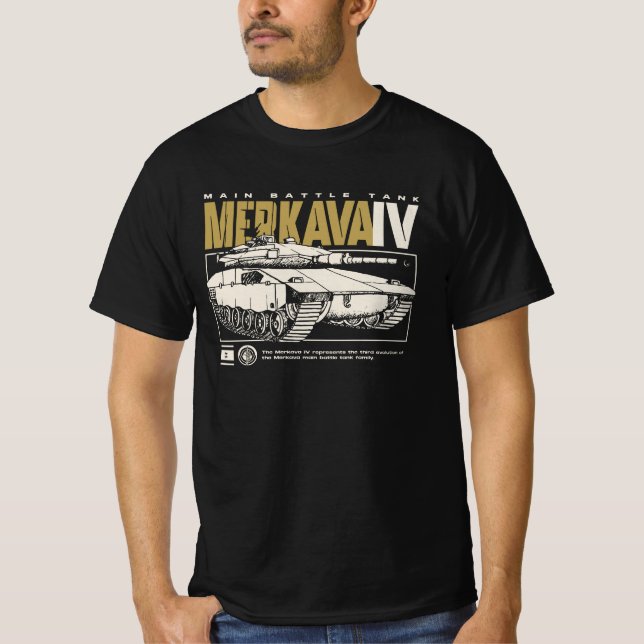Camiseta Merkava 4 - Israeli Tank (Frente)
