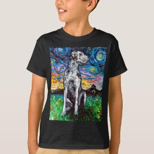 Camiseta Merle Great Dane Starry Night Impressionista Dog A