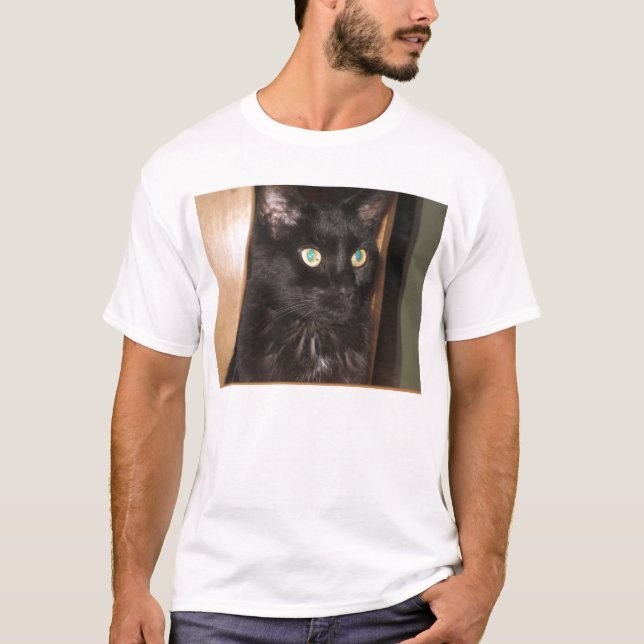 Camiseta Merlin o gato preto (Frente)