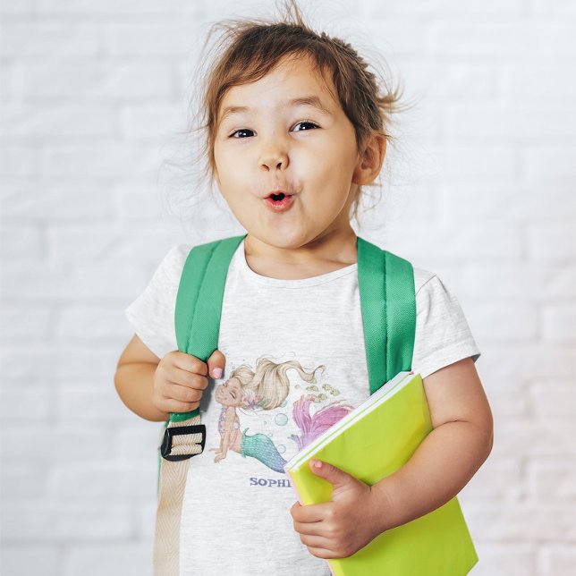 Camiseta Mermaid Cuja Estrela Rosa Rosa É Rosa (Criador carregado)