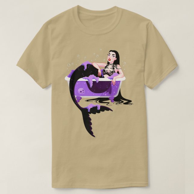 Camiseta Mermaid da BathBomba Gótica (Frente do Design)