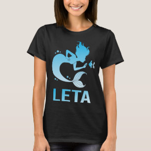 Camiseta Mermaid Feliz - Nome Leta