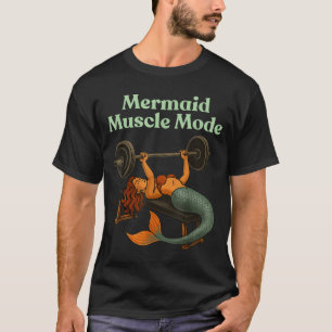 Camiseta Mermaid Muscle Mode Treino Academia