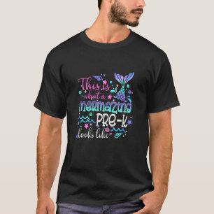 Camiseta Mermaid Pré-Kinder De Volta À Escola G