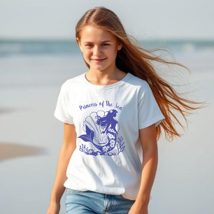 Camiseta Mermaid-Princesa do Mar Havaiana
