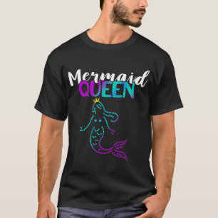 Camiseta Mermaid Queen Crown Tail Clamshell Belo Mar C