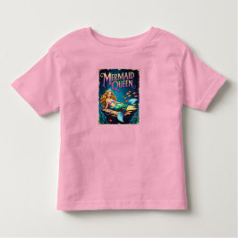Camiseta Mermaid Queen Toddler Girls Ocean Princess Tee