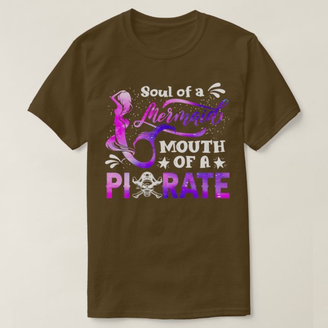 Camiseta Mermaid Sailer Smermaid Soul E Pirata Mouth (Frente do Design)