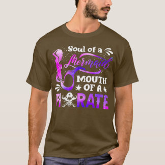 Camiseta Mermaid Sailer Smermaid Soul E Pirata Mouth