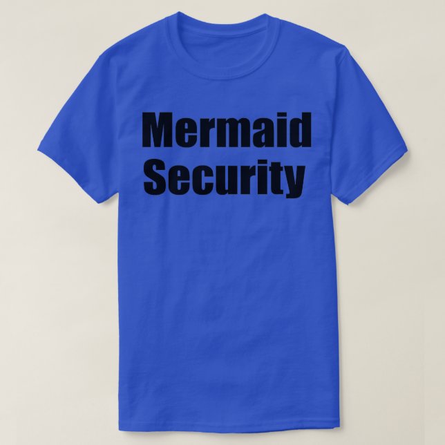 Camiseta Mermaid Security Fear the sibling (Frente do Design)