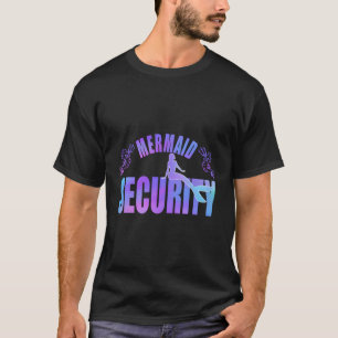 Camiseta Mermaid Security Merdad Mermen Sereia Aniversário 