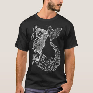 Camiseta MERMAID TATTO Vintage Sereia Arte Presente Para Mu