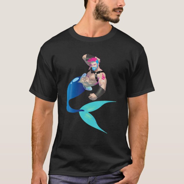 Camiseta Merman Gay Cruise S Para Homens Praias Barcos E Ir (Frente)