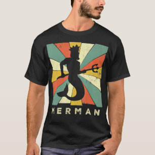 Camiseta Merman Lover Vintage Estilo Retroativo 