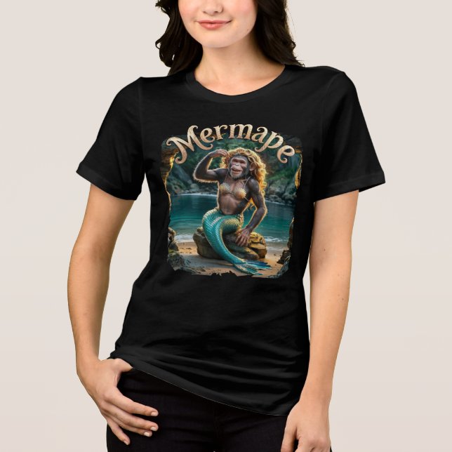 Camiseta Mermape Fotografia Combo Criatura Engraçada (Frente)