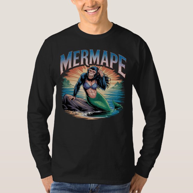 Camiseta Mermape Illustration Combo Creature Funny (Frente)
