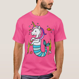 Camiseta Mermicorn de Mermaid Cute Divertido da Unicórn