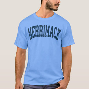 Camiseta Merrimack New Hampshire NH Esportes Atléticos Vint