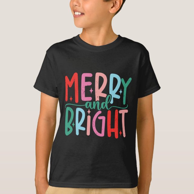 Camiseta Merry &amp; Bright Moody &amp; Uptight Matching Co (Frente)