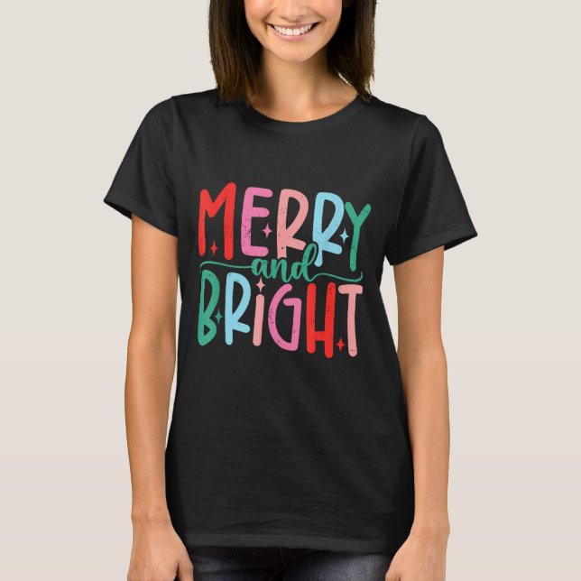 Camiseta Merry &amp; Bright Moody &amp; Uptight Matching Co (Frente)