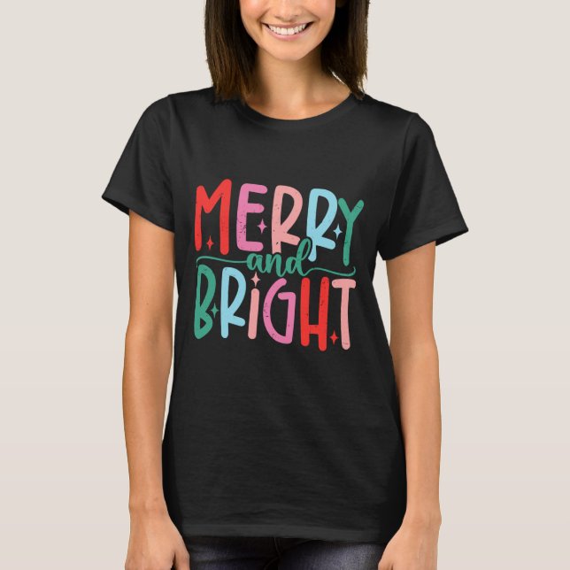 Camiseta Merry &amp; Bright Moody &amp; Uptight Matching Co (Frente)
