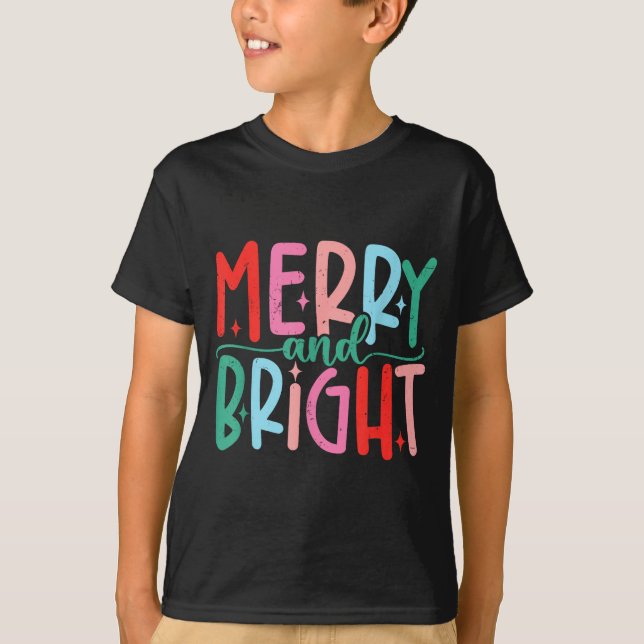 Camiseta Merry &amp; Bright Moody &amp; Uptight Matching Co (Frente)