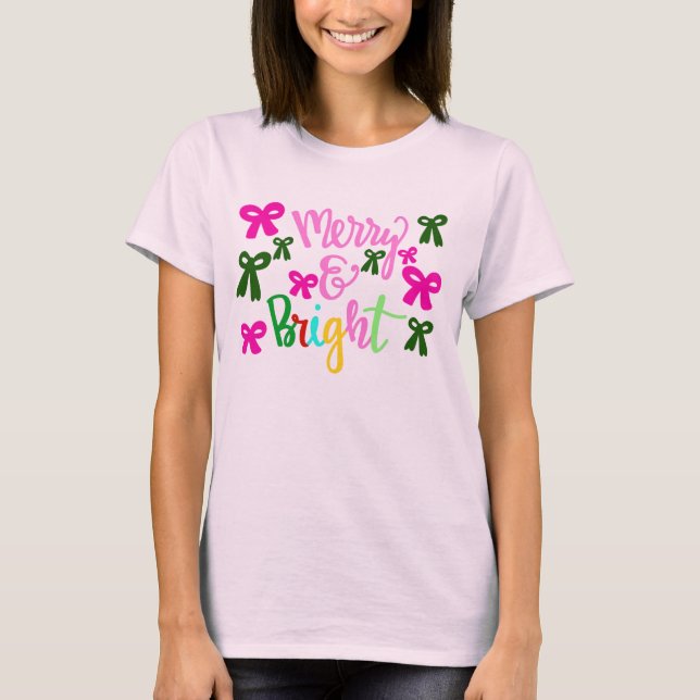 Camiseta Merry and Bright (Frente)